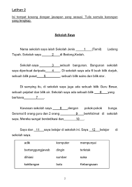 Berus kasut kubis katak bukit. 28 Set Latihan Karangan Isi Tempat Kosong Sesuai Untuk Murid Tahap 2 Tahun 4 5 6 Mycikgu Net Malay Language Learn English Words Preschool Worksheets