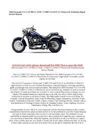 The kawasaki vulcan 900 classic model is a custom / cruiser bike manufactured by kawasaki. Calameo 2006 Kawasaki Vulcan 900 Classic Vn900 Classic Lt Motorcy