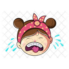 Download Free Crying Girl Emoji Icon Of Sticker Style Available In Svg Png Eps Ai Icon Fonts