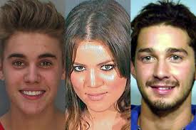 This is an online quiz called celebrity mugshots: Celebrity Mugshots