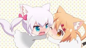 Nyanko Days Elza Y Maa Anime Wolf Girl Anime Anime Animals