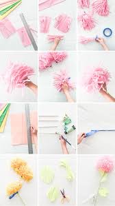 Diy Pom Pom Flower Party Sticks Diy Pom Pom Diy Party Decorations Giant Paper Flowers