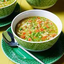 Pea Carrot Soup With Rice Recipe Soup Recipes Carrot Recipes Recipes