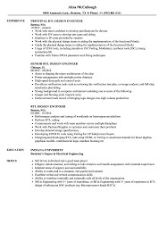 rtl design engineer resume samples
