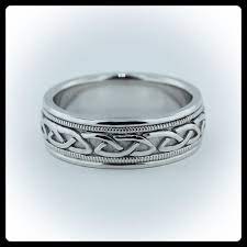 Mens Wedding Band Celtic Carved Design Mens Wedding Bands Celtic Wedding Rings Mens Diamond Wedding Bands