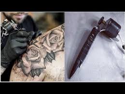 Made from brass, the coil machine is durable and comes in a pair (liner and shader). Best Home Made Tattoo Gun Building And Using It Realistic Rose Tattoo Youtube