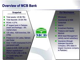 A commercial bank is an financial institution which serves as a mechanism for transmission of money and muslim commercial bank and allied bank of pakistan were privatized. Muslim Commercial Bank Open On Saturday