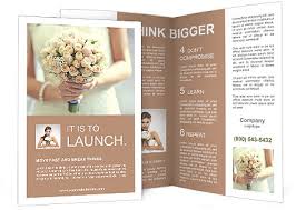 The unconventional bride will be thefauxbouquets floral creations are works of art. Beautiful Wedding Bouquet Brochure Template Design Id 0000010594 Smiletemplates Com