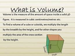 What Is Volume Volume Is The Measure Of The Amount Of Space Inside A Solid 3d Figure It Is Measured In Cubic Centimetres Metres Etc To Find Ppt Video Online Download