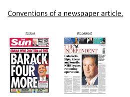 Newspaper articles may also appear on discontinuous pages (for example, an article which begins on the front page but continues on page 20). Conventions Of A Newspaper Article Ireneeee