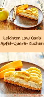 Saftiger Low Carb Apfel Quark Kuchen Rezept Ohne Zucker Apfel Quark Kuchen Kuchen Rezepte Ohne Zucker Rezepte