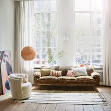 Groß dimension wohnsitze sind zusammen mit segen für residence menschen. Sofa 3 Sitzer Retro Velvet Cord Rostbraunes Textil 225x94x83cm Lefliving De