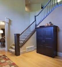Bottom rail and 0.60 in. Hmm Paint The Stair Railings Dark Dark Brown House Stairs Home