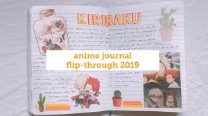Anime Journal Flip Through First Completed Journal Youtube