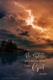 What does this mean for us? Be Still