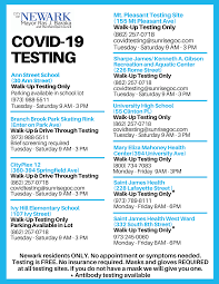 Visit our website to book an appointment online: News Covid 19 Testing Sites For Newark Residents