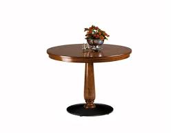 The large, round piece will anchor your space and give you plenty of room to kick your feet up or set the table for a weeknight meal. Round Dining Table With One Leg Made Of Wood Selva Luxury Furniture Mr