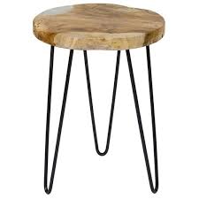 Loken 3 Leg End Table Teak Accent Table Coffee Table Design Accent Table