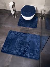 Badezimmerteppiche +toilette/teppich violett grau schwarz, weiß. Badematte Trendmax Marmour 3 Teilig Bad Matte Dusche Set Von 2 Rutsch Stand Bad Matten Wasser Absorbierende Toillette Badezimmer Teppich 1x Matte Fur Toilettendeckel Zellerfeld Online Kaufen Otto