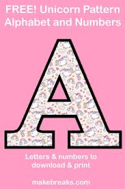 Father christmas beard letter writing template . Unicorn Letters Numbers To Print 3 Free Printable Alphabet Make Breaks Unicorn Letters Birthday Banner Free Printable Free Printable Letters