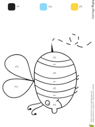 Sur le cornet de glace, les surfaces sans repère sont jaune clair, les surfaces repérées avec 1 point sont ocre jaune et les surfaces avec deux points sont orange. Coloriage Magique Maternelle Sur Hugolescargot Com