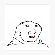 Big teeth small brain (i.redd.it). Stupid Wojak Meme Leggings By Yumtasty Redbubble