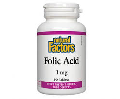 Folic acid prevents congenital malformations in the offspring of diabetic mice. Natural Factors Folic Acid 1mg