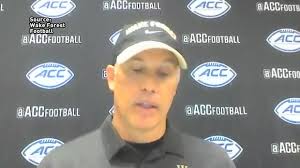 Postgame Interview With Wake Forest Head Coach Dave Clawson after today's  loss to North Carolina