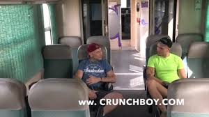 straight guy fuck bareback a gay in public train