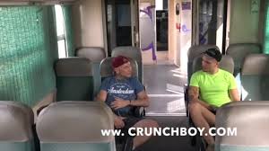 straight guy fuck bareback a gay in public train 