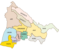 Muguga map by openstreetmap project. Political Units Kiambu County Government