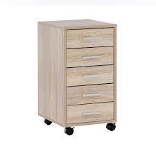 Ein rollcontainer bietet unter dem schreibtisch im büro platz für ihre unterlagen. Wohnling Rollcontainer Wl5 272 Rollcontainer Lisa Sonoma 33 X 63 X 38 Cm Holz Schubladenschrank Schreibtisch Buro Schrank Mit 5 Schubladen Container Rollschrank Klein Standcontainer Schmal Schreibtischcontainer Mit Rollen Online Kaufen Otto
