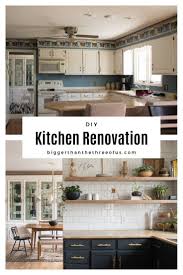 Kitchen Renovation With Dark Cabinets And Open Shelving Bigger Than The Three Of Us Kitchen Decor Inspiration Kitchen Remodel Small Eclectic Kitchen