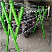 Harga kb jemuran handuk pakaian baju aluminium alpha. Jemuran Baju Pakaian Handuk Jumbo 175x153cm Alumunium Palembang Shopee Indonesia