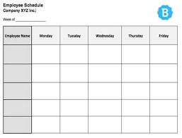 Save the history of all rotas with. Employee Schedule Template
