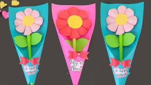 DIY Paper Flower Bouquet ♥️ Mother's Day Gift Ideas - YouTube