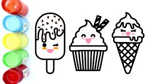 Mewarnai Ice Cream Cantik Coloring Pages For Kids Youtube