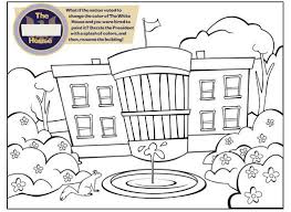 The White House Coloring Page Traveling To Washington Dc Pintere Activities For Kids Valentine Coloring Sheets Fun Activities For Kids