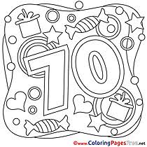 Printable coloring sheets of cakes and characters make an awesome free birthday activity! Birthday Coloring Pages