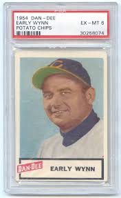 Amazon.com: Early Wynn Cleveland Indians 1954 Dan-Dee Potato Chips PSA 6  EX-MT Graded Baseball Card : Collectibles & Fine Art