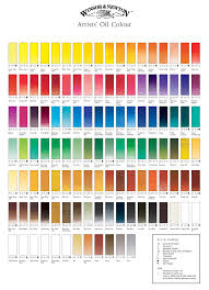 Winsor Newton Artists Oil Paint Colour Chart In 2019