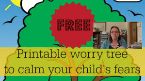 Worry activities & journal for managing worries digital learning. Help Kids Cope With Anxiety Printable Worry Tree Kiddycharts