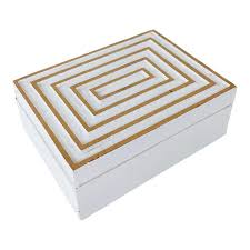 Vintage Mid Century Modern Lidded Metal Box by Les Hunter