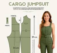 Cargo Jumpsuit with Measurement 👗 #simplecrafts #cargo ...