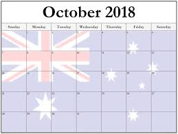 Pin On October 2018 Calendar Template With Holidays For Usa Uk And Australia