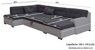 Arbd Wohnlandschaft Couchgarnitur U Form Rocky Mit Schlaffunktion 325 X205cm Schwarz Grau Ottomane Rechts Amazon De K In 2020 Home Theater Design Home Toddler Bed