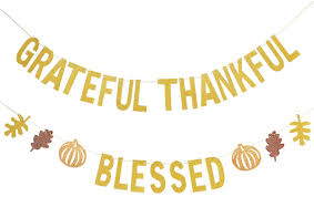 Maybe you would like to learn more about one of these? Buy Grateful Thankful Blessed Banner Gold Glitter Friendsgiving Party Decorations Grateful Theme Decorations Happy Thanksgiving Banner Friendsgiving Banner Friendsgiving Decorations For Home Office Mantel Online In Turkey B07xnpplfd