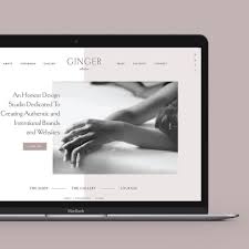 I Created A Quick Mock Up Of M Ginger Website Template For My Font Psychology Blog Post And I Had To Share Beca Font Psychology Psychology Blog Website Design
