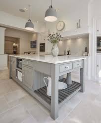 kitchen interior, grey shaker kitchen