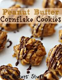 Peanut Butter Corn Flake Cookies Cornflake Cookies Peanut Butter Cornflake Cookies Cookie Recipes